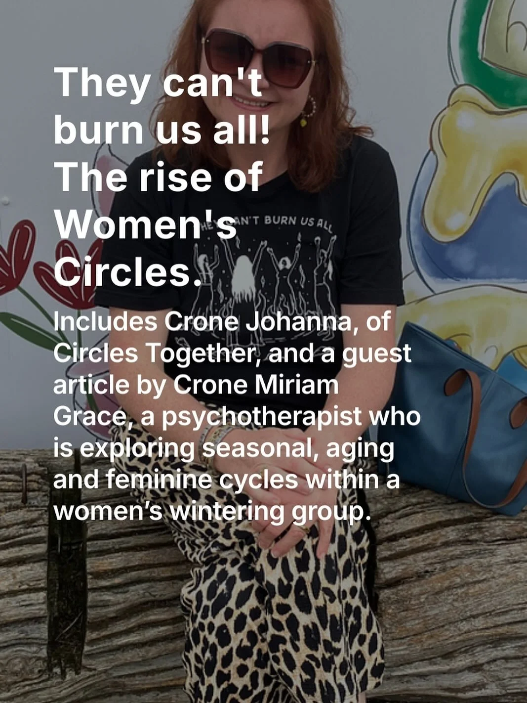 They can&rsquo;t burn us all! The rise of women&rsquo;s circles with @circlestogether and @miriamgraceblueskies @womenofsteelpod this month&rsquo;s e-mag &lsquo;Tits to the Wind!&rsquo; substack out now! Substack link in bio ❤️