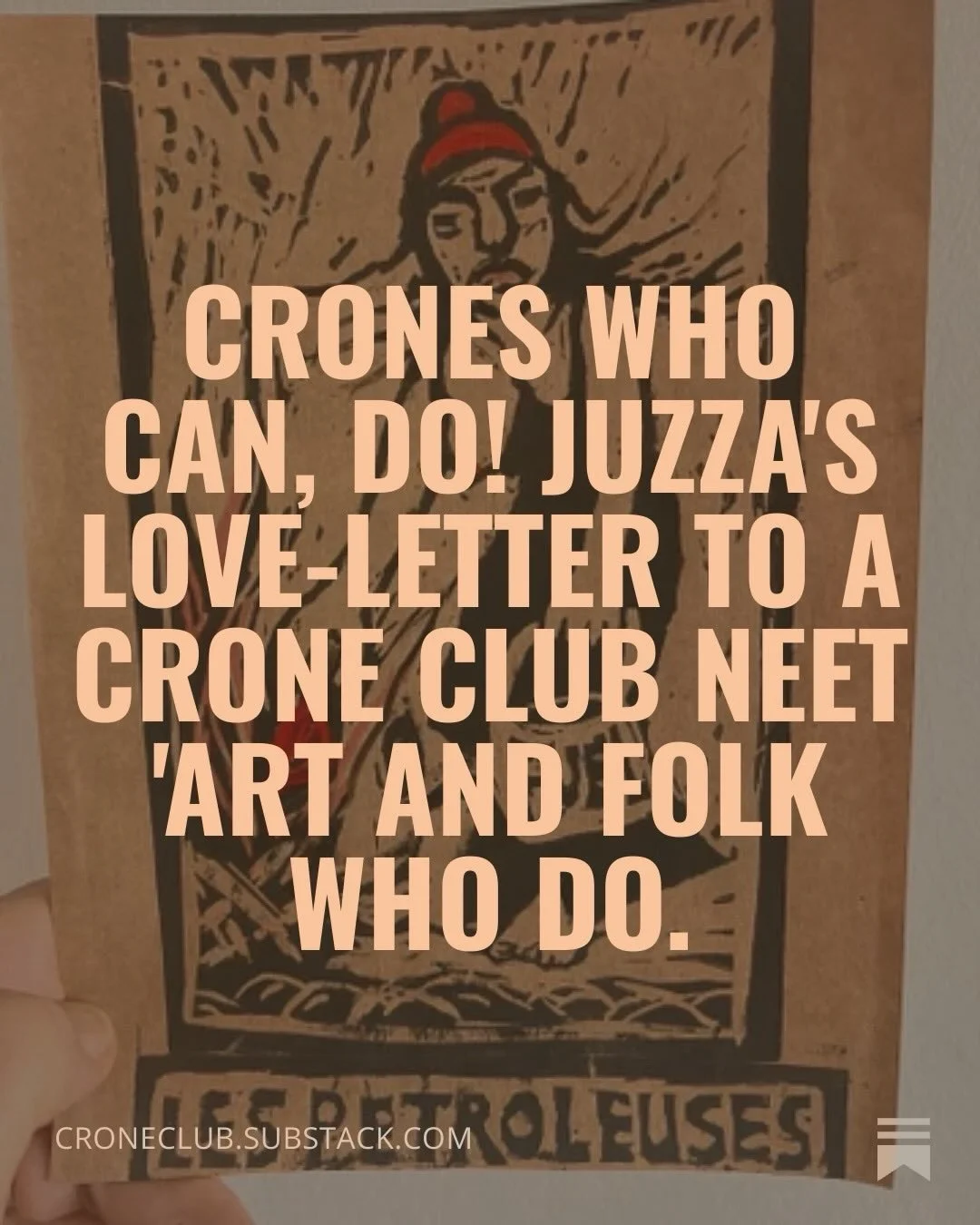 New Tits to the Wind on substack out now! Www.croneclub.substack.com link in bio! A love letter to a crone club night out in Sheffield and to people who do stuff or show up to support people who do stuff! #titstothewind with @lynhodnett gill whitely 