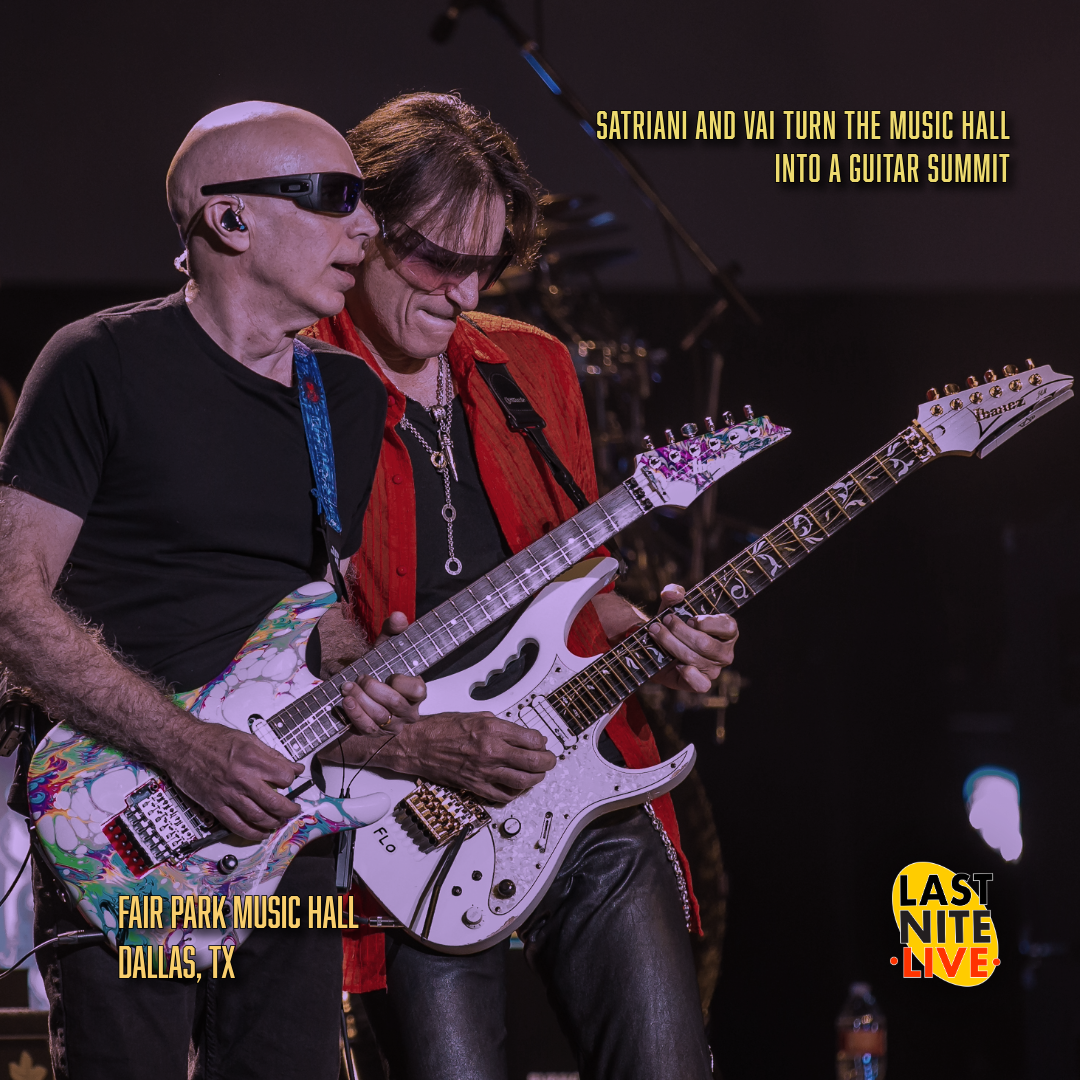 Satriani and Vai Turn the Music Hall Into a Guitar Summit