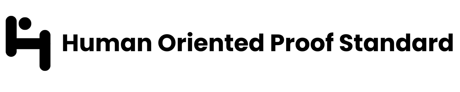 Human Oriented Proof Standard