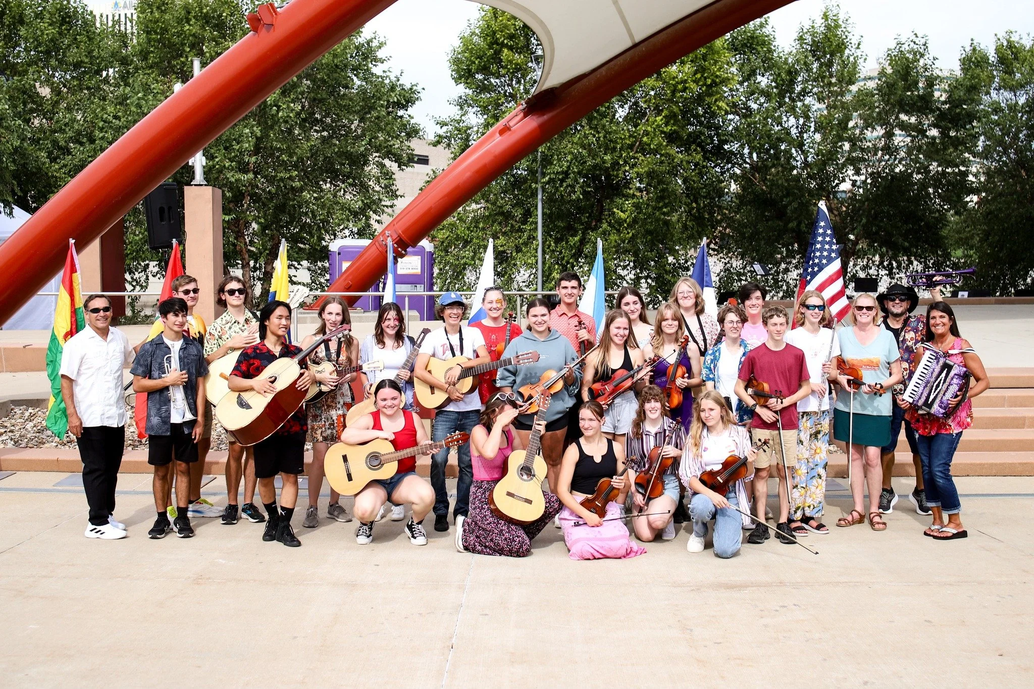 Solon High School Mariachi at the 2024 Cedar Rapids Festival Latino