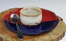 10" Red White & Blue Chip N Dip Tray