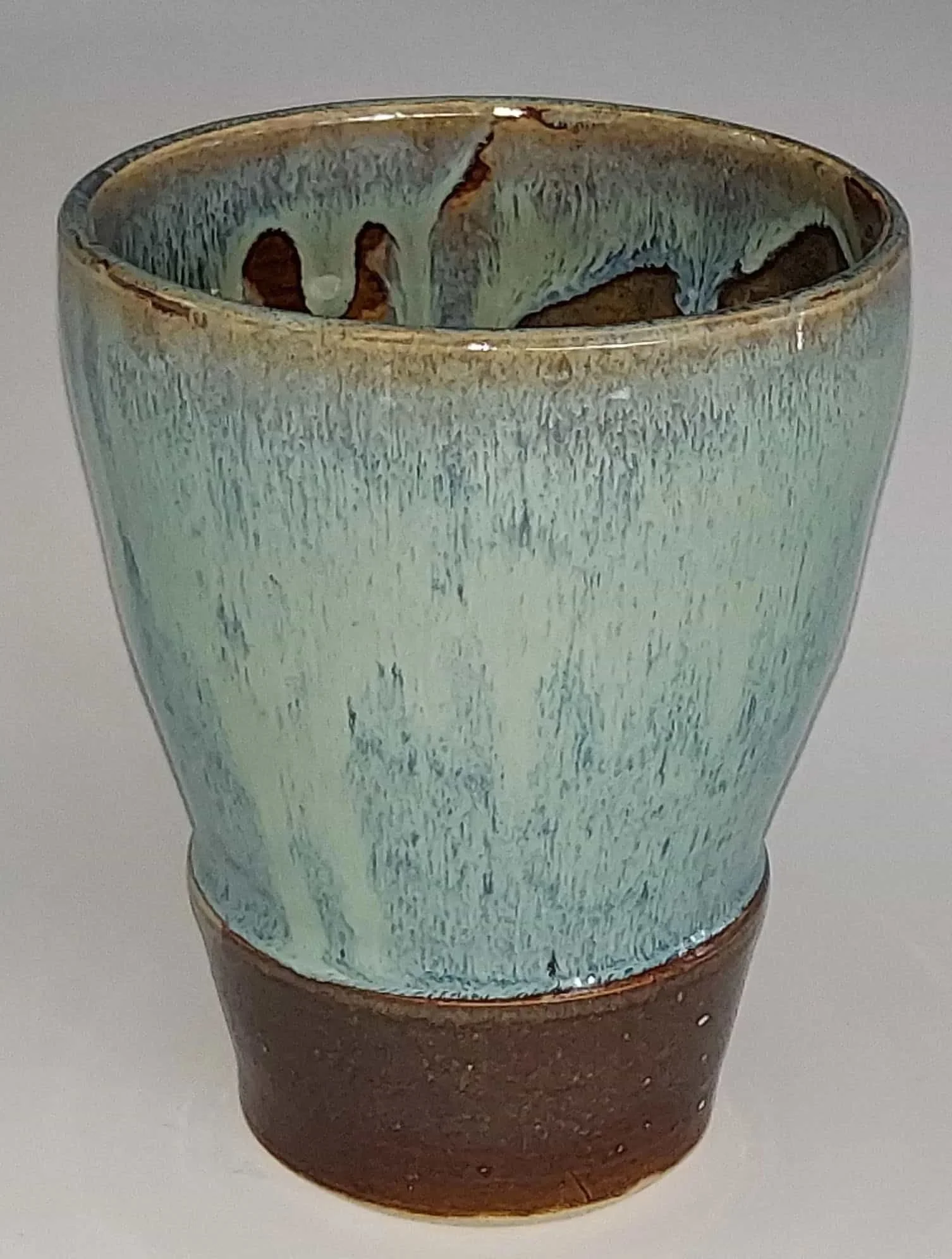Handcrafted-Ceramic-Desert-Bowl-Firebrick-Red-Rutile-Glaze-3