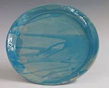 Handcrafted-Ceramic-Party-Plate-Drippy-Lt-Blue-Glaze