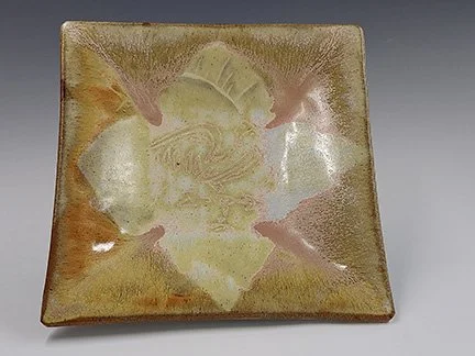 Square-Hand-Made-Ceramic-Rooster-Serving-Tray-w-foot