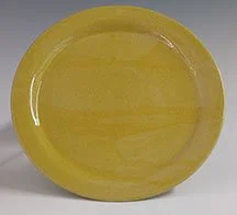 Handcrafted-Ceramic-Party-Plate-Drippy-Lt-Green-Glaze