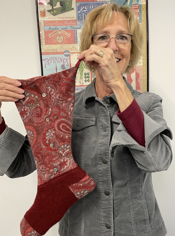 Upcycle Sweater to Christmas Stocking Workshop