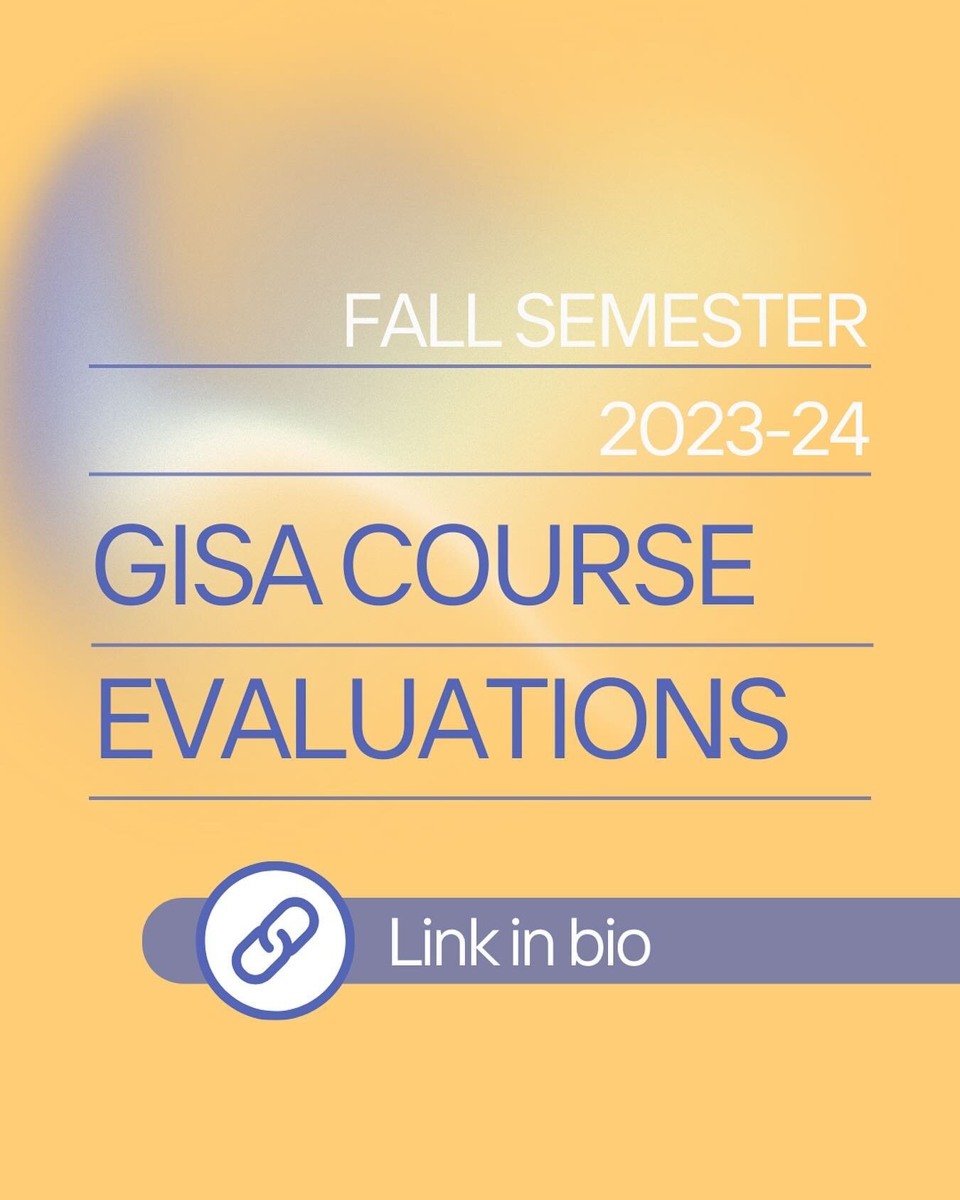 As part of GISA&rsquo;s efforts to have clearer and more transparent feedback on the Institute&rsquo;s courses and professors, we organize GISA Course Evaluations for Master&rsquo;s students each semester. 

Please take a few minutes to fill in the E
