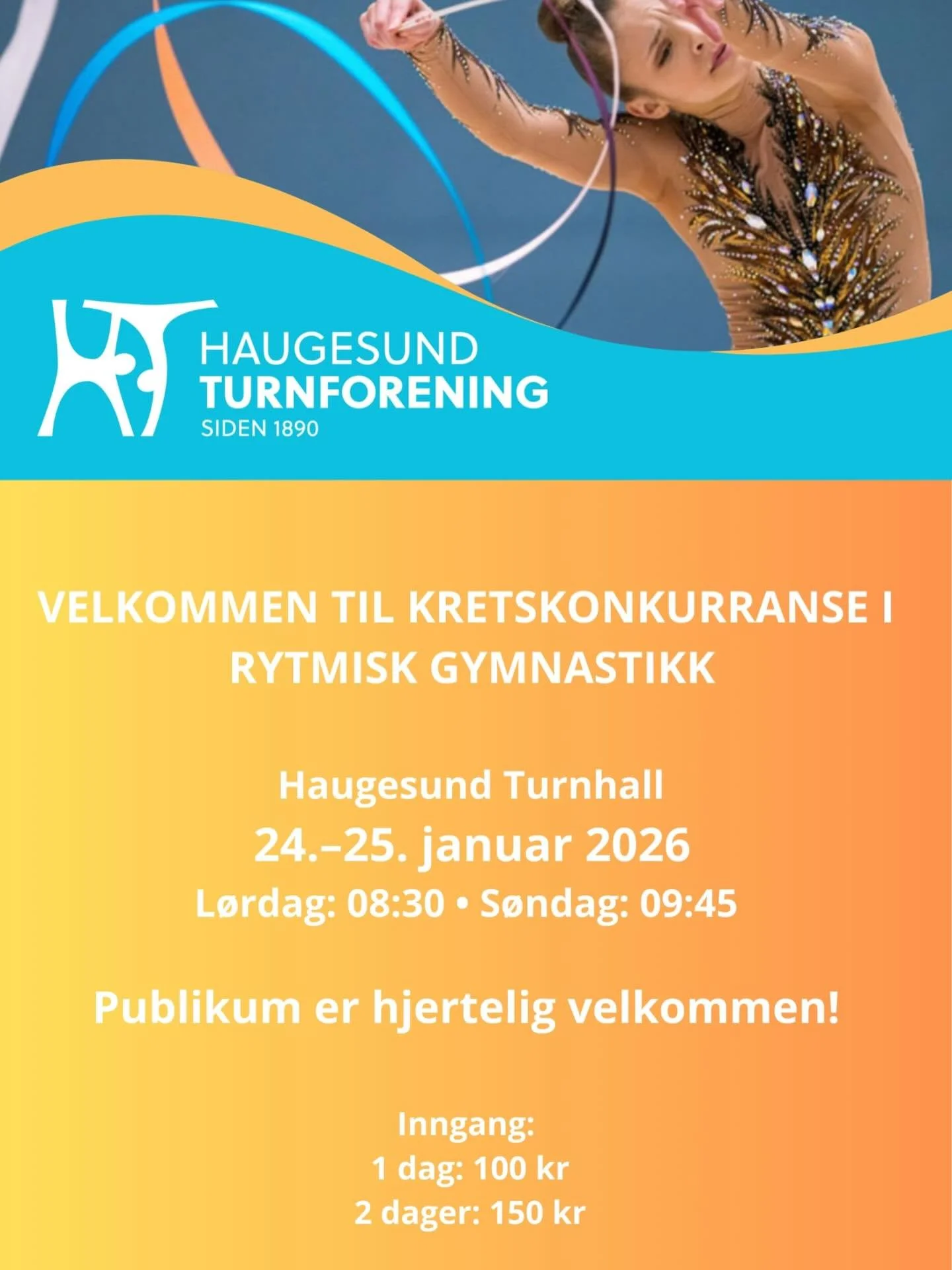 Velkommen til kretskonkurranse i rytmisk gymnastikk 