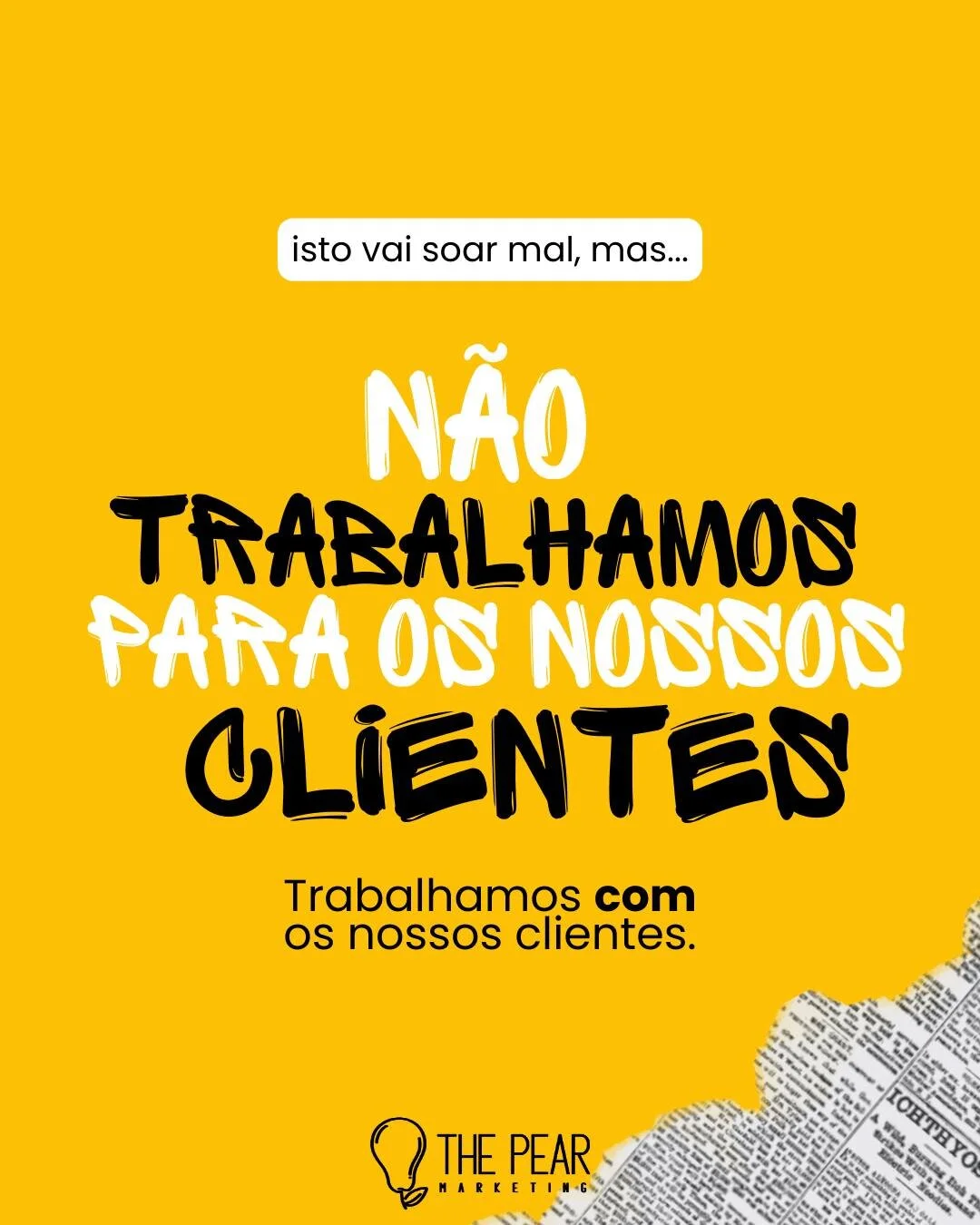 Estamos comprometidos em criar estrat&eacute;gias colaborativas com as pessoas que trabalham conosco. 

Buscamos n&atilde;o s&oacute; elevar o seu neg&oacute;cio, mas tamb&eacute;m promover uma nova vis&atilde;o sobre o seu potencial. Estamos aqui pa