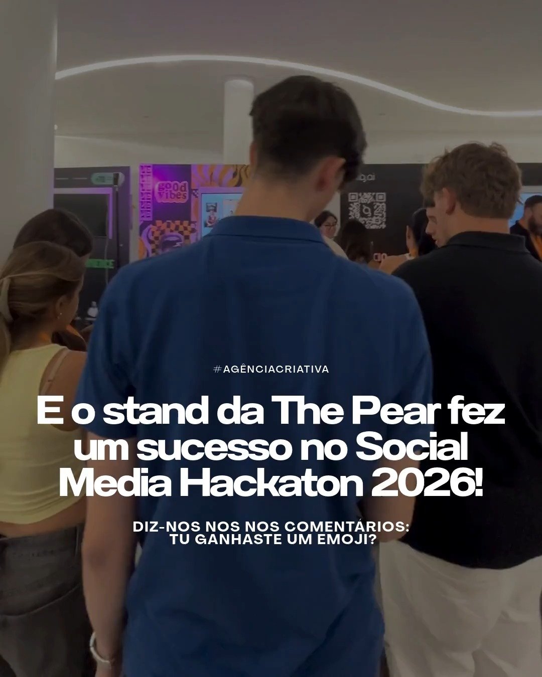 O stand da The Pear no Social Media Hackathon 2026 foi exatamente como imagin&aacute;mos: cheio de gente, boas conversas e muitas rodadas da nossa roleta da sorte 🍐✨

Obrigada a todas as pessoas que passaram por l&aacute;, trocaram ideias connosco e