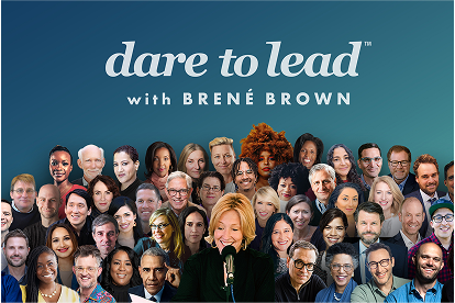 Brene brown podcast logo