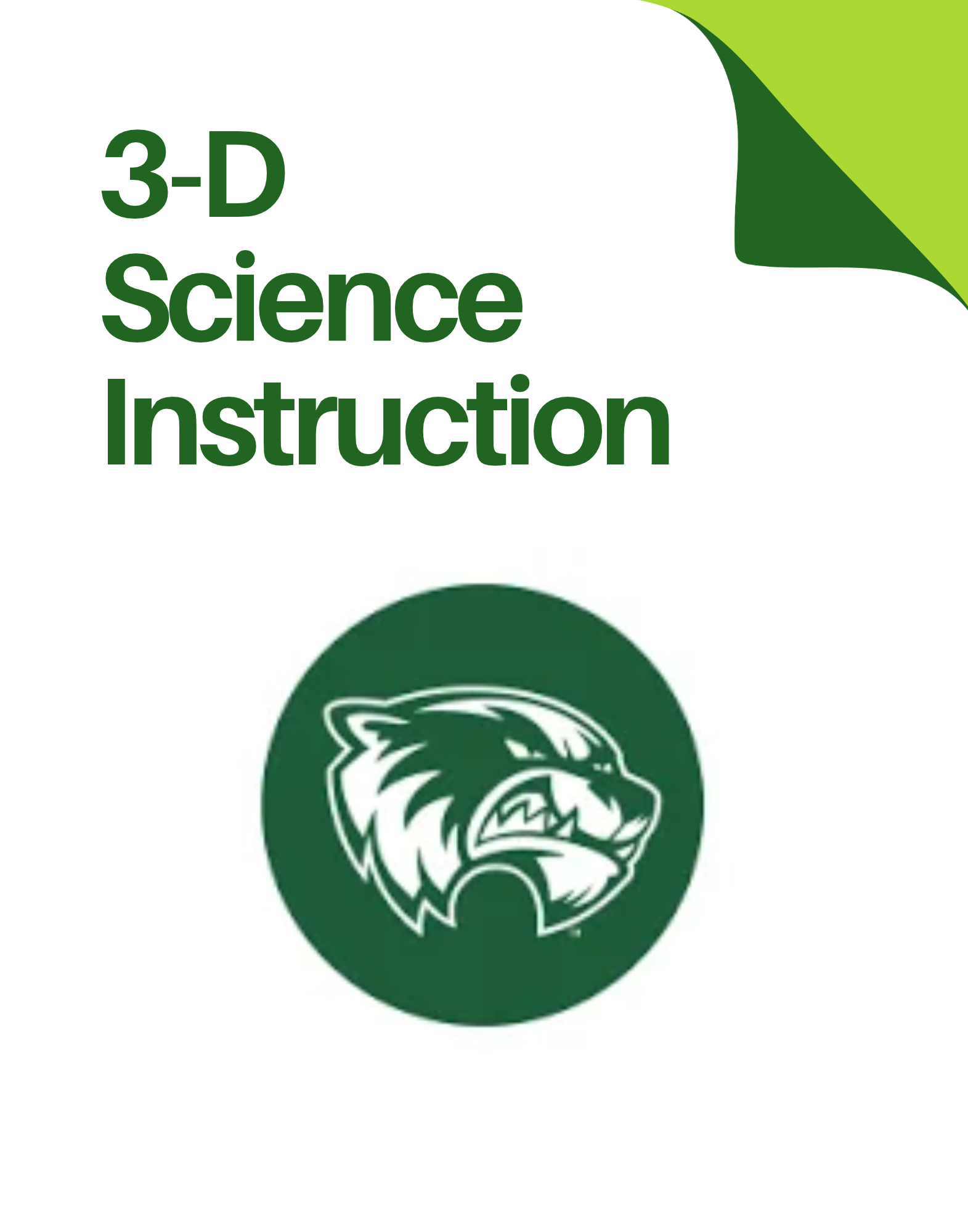3-D Science Heading