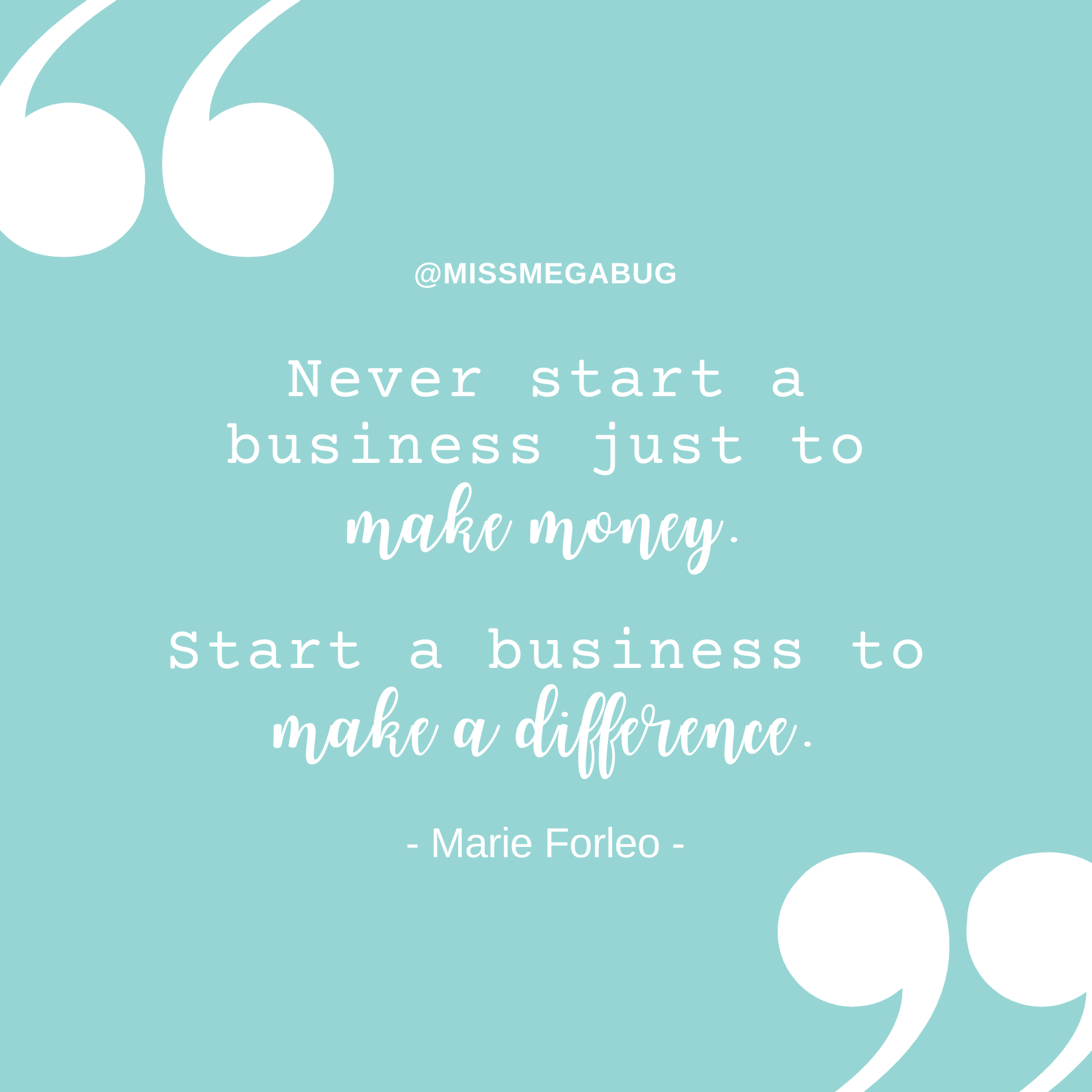 Start a Business to Make a Difference