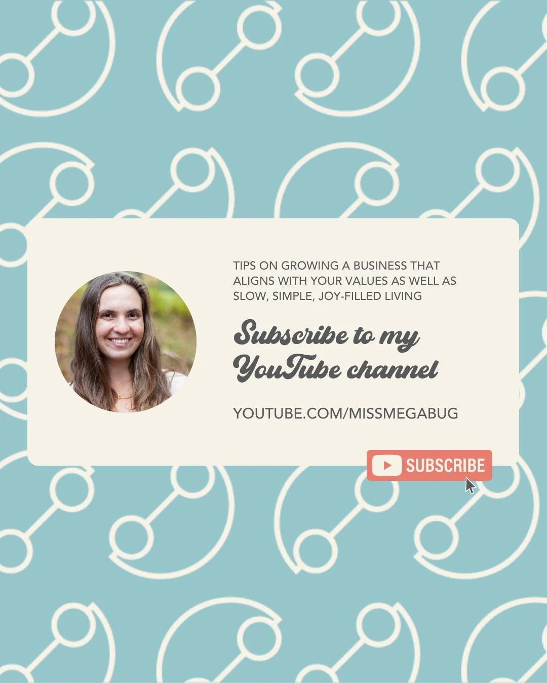 I'm closing in on 5,000 subscribers! Help me reach that number by the end of the year.

On my channel, I share tips on growing a business that aligns with your values as well as slow, simple, joy-filled living. 

-&gt; https://www.youtube.com/missmeg