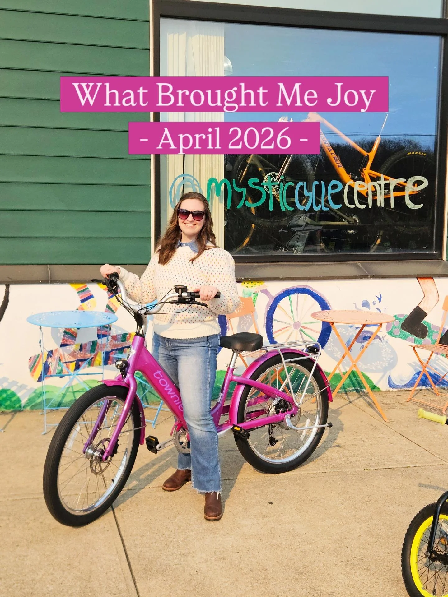 What brought me joy this month&hellip;

1️⃣ Buying this adorable e-bike from @mysticcyclecentre 

2️⃣ Dining in the @baltickitchennh igloo with Nanny.

3️⃣ A morning walk in downtown Mystic, CT with Shelby.

4️⃣ Dominating at bocce; Shelby and Nanny 