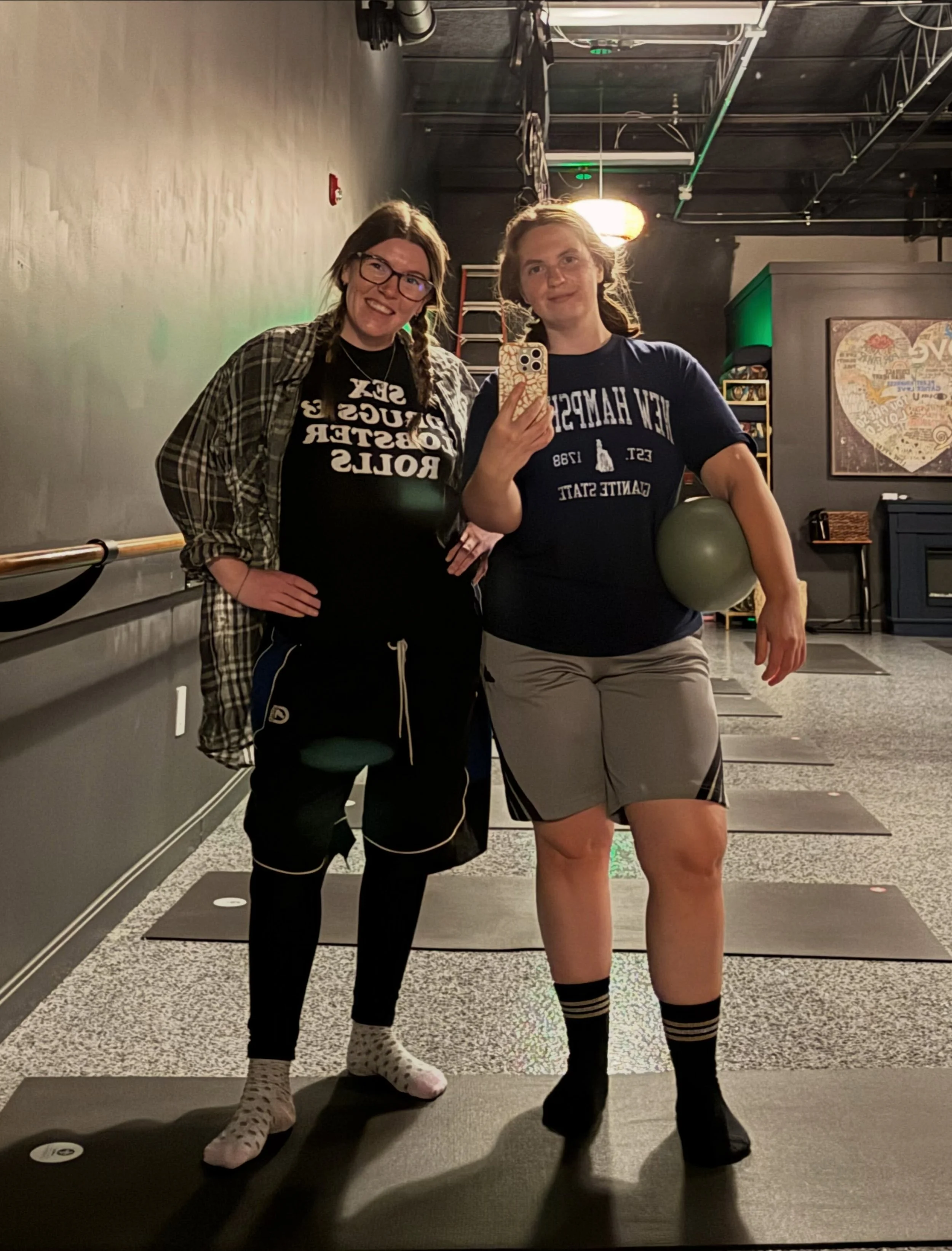 When Adam Sandler is the thing that gets your bff back to Pilates.

Thank you for joining us and inspiring today&rsquo;s theme, @paige.oliviaaaa! 😘

And to everyone who showed up in their Sandler Chic attire. 👏🏼

We wore our comfiest fits and move