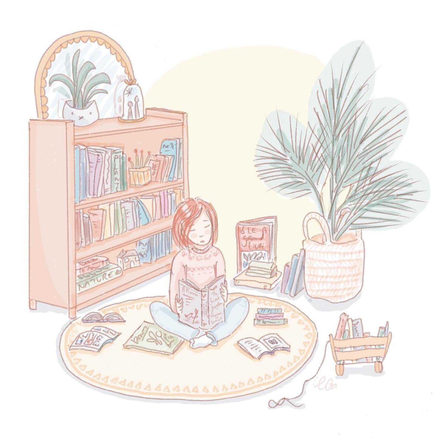 A little close up to my library illustration for #calmtober24 📚
.
.
.
#calmtober #creativemonth #booklover #illustrationartists #childrenillustration #childrensbooks #litteraturejeunesse