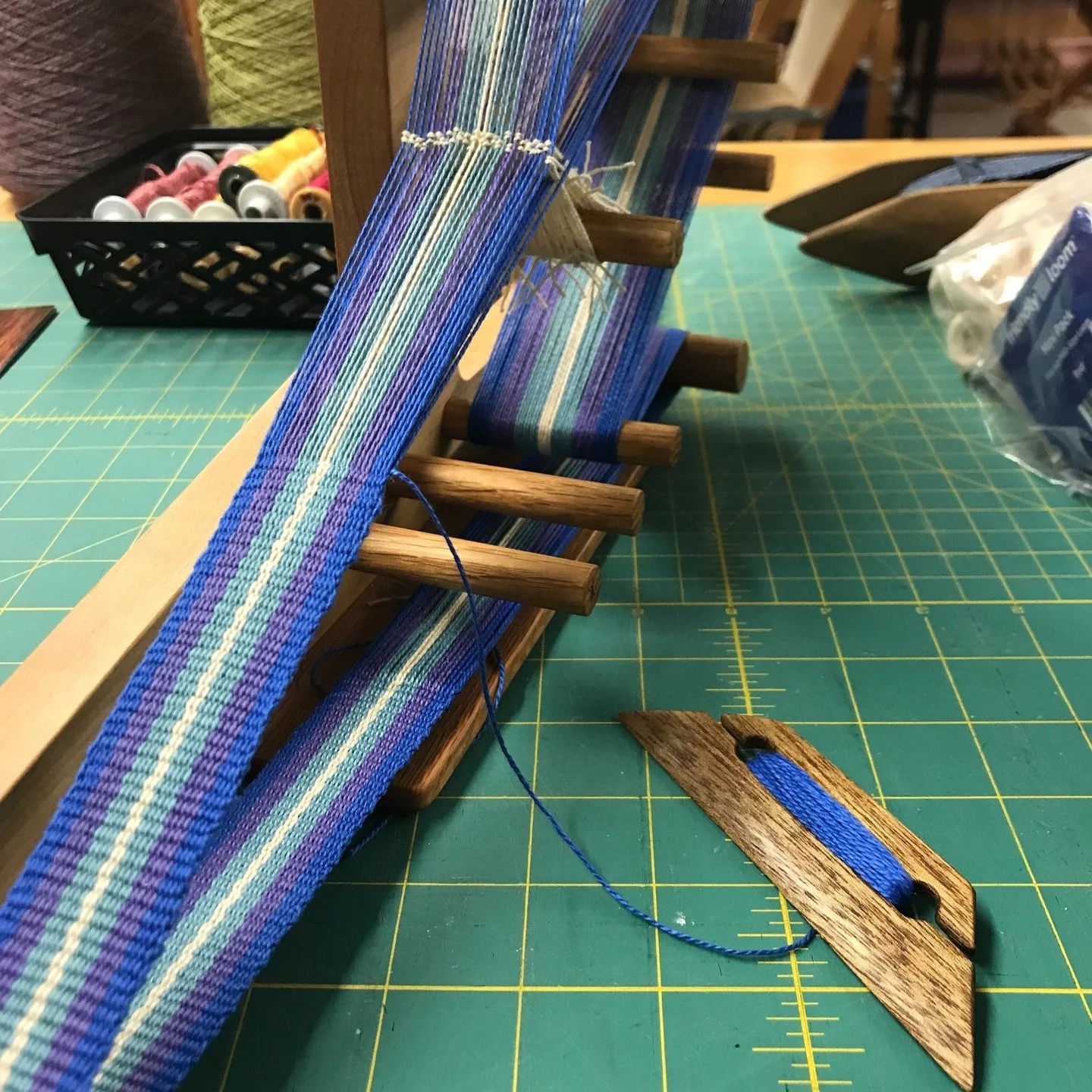 We are offering a small loom weaving workshop November 15th in Newport!
Saturday morning, 10:00 at Newport Harbor Island Resort, 1 Goat Island Newport.

A little history on these thin woven bands, a little discussion on the mechanics and how to use t