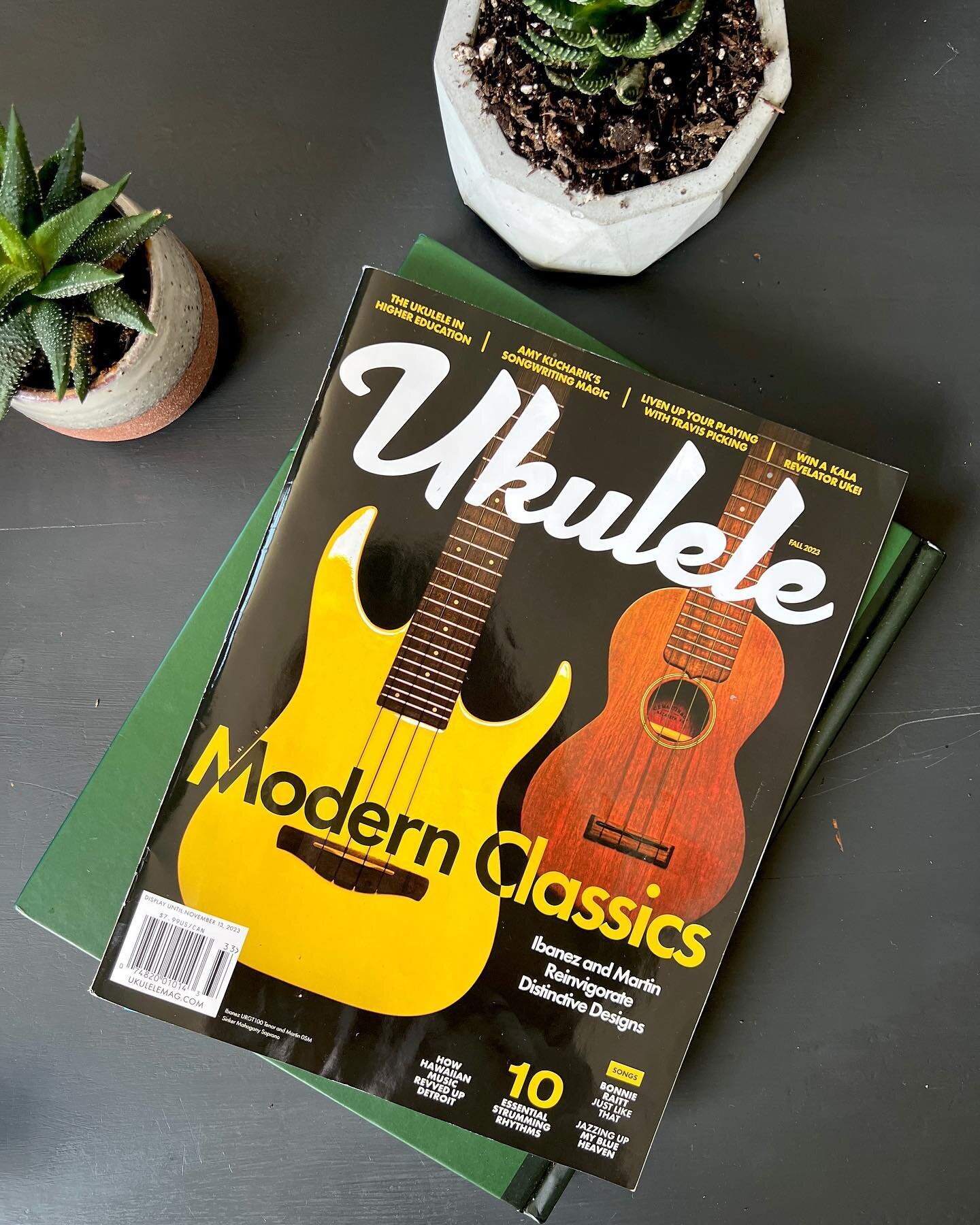 MOM! Can&rsquo;t believe it &ndash; I&rsquo;m featured in @ukulelemagazine! Huge shoutout to Blair for the awesome write-up about my latest album, my incredible pals @koalohaukulele, the genius production skills of @palmertrees_, my fav strings @ukel