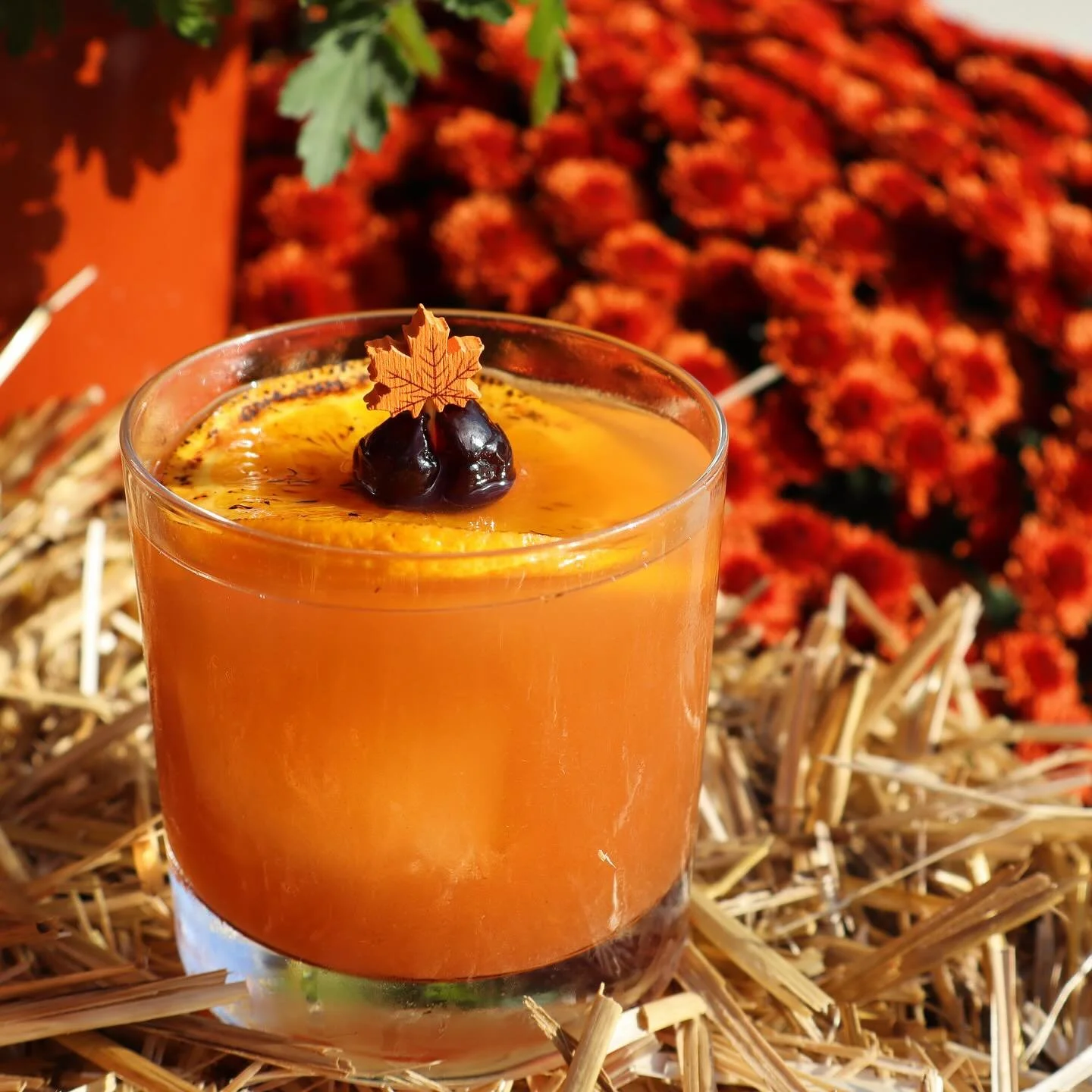 🍂You must come try our new Fall Old Fashioned. Expertly blended with just the right amount of fall flavor. Cheers! 🍁