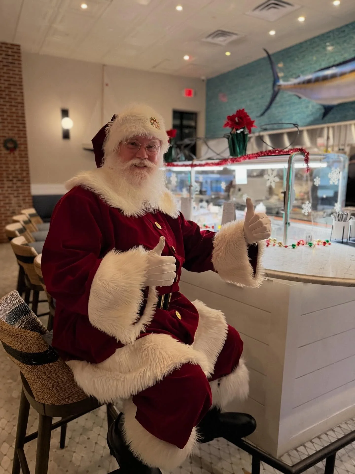 Merry Christmas from our Blue Point family to yours! 🎄🦞🦪🥂🍽️🎅