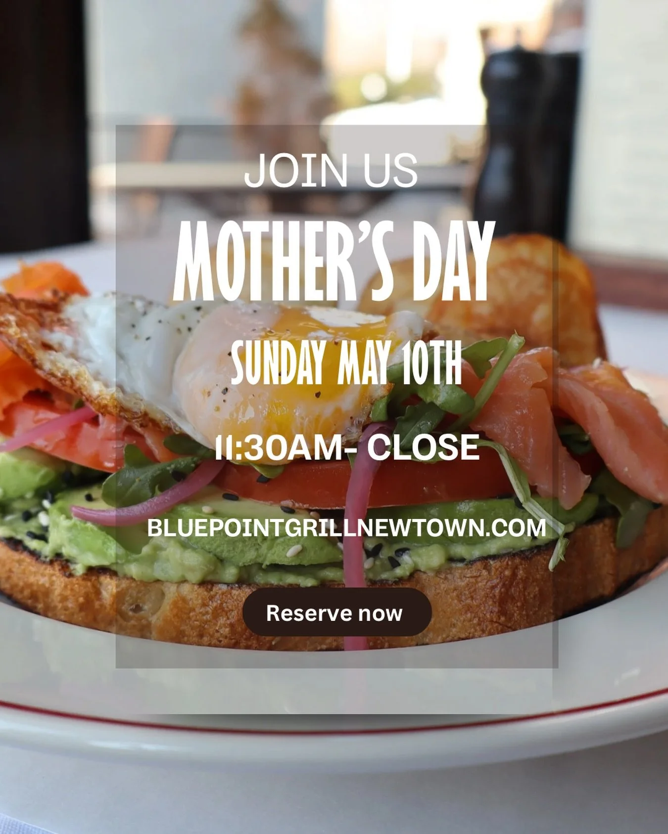 🌸 Mother&rsquo;s Day Brunch, Lunch &amp; Dinner in Newtown, PA

💐 Celebrate Mother&rsquo;s Day at Blue Point Grill with all-day dining and special menus she&rsquo;ll love. Join us for brunch, lunch, or dinner in the heart of Bucks County.

🍽️ Enjo