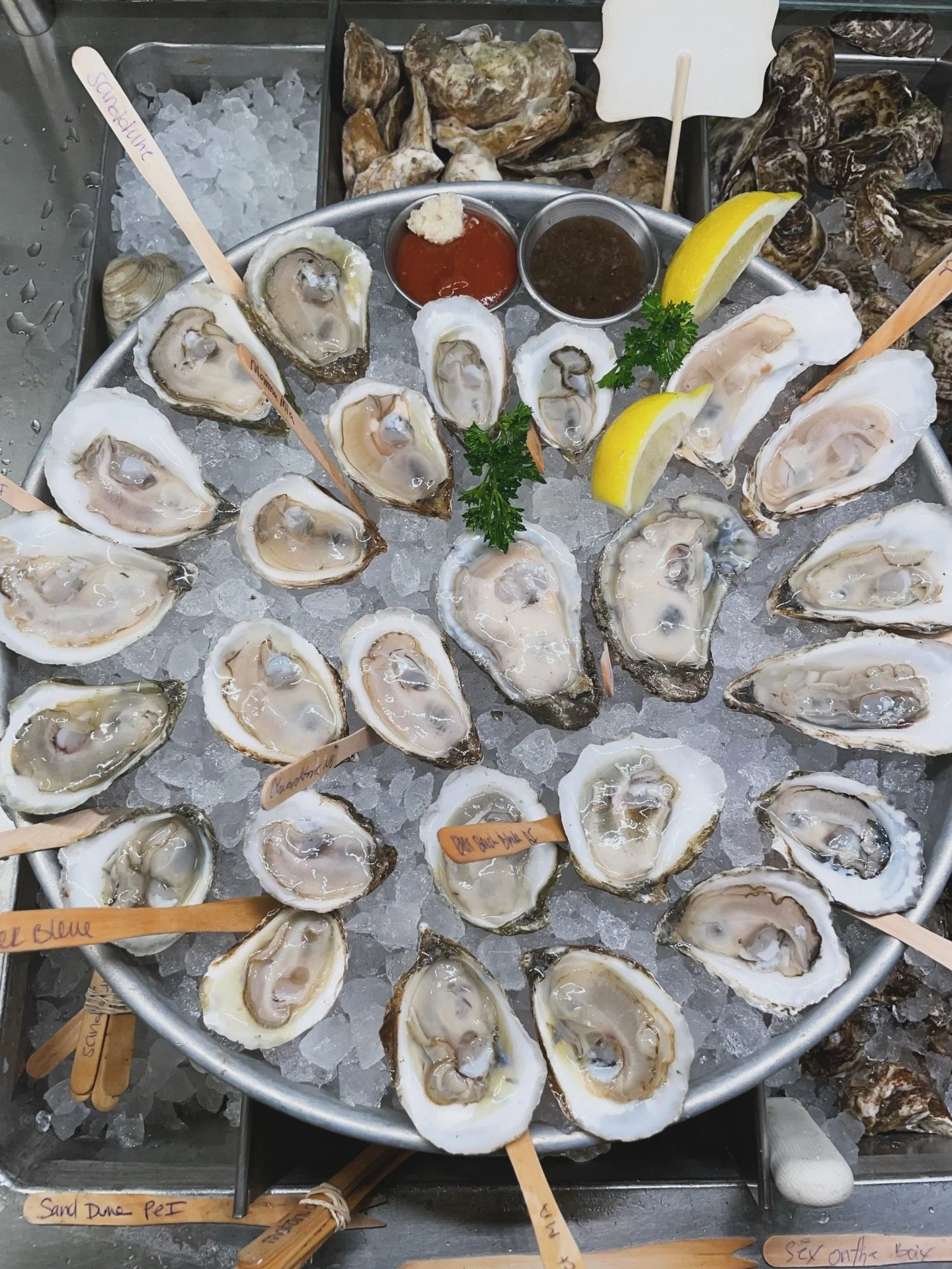 Rainy Memorial Day Weekend plans = upgraded 🦪🌧️

Instead of heading down the shore, head over to Blue Point Grill in Newtown, PA and brighten your holiday weekend with tonight&rsquo;s raw bar lineup &mdash; featuring 12 different varieties of oyste