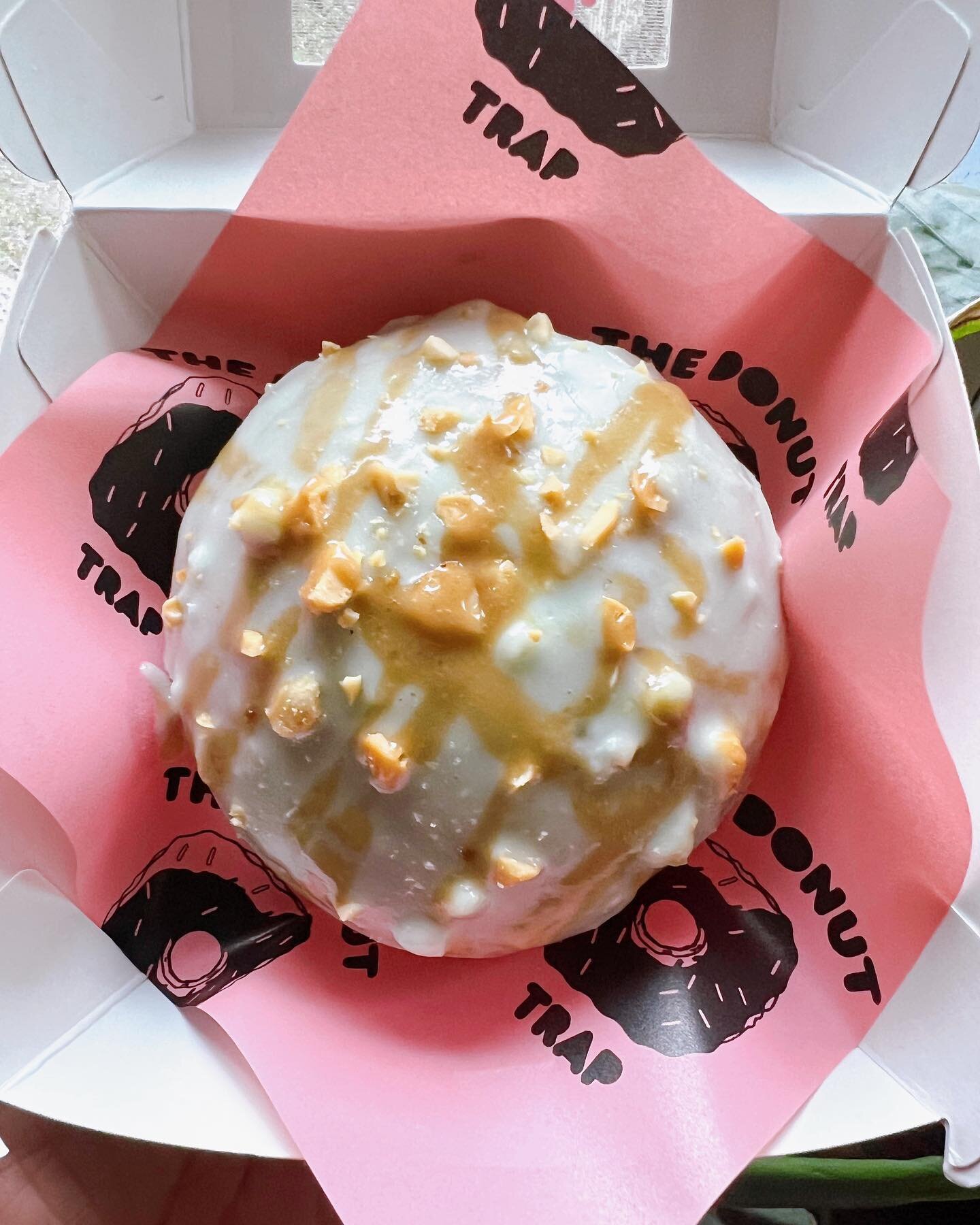 If this weather is giving you the urge to snuggle up and binge watch The Gilmore Girls. 

Grab a couple of our new Carmel Apple donuts! It&rsquo;s made with a Granny Smith apple infused glaze, caramel sauce, and chopped peanuts! 🍏🍩