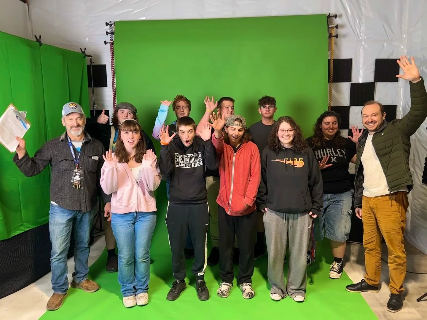 @wenatcheevalleytech students touring @howellatthemoonproductions and learning valuable tech skills with @jamiehowellatthemoon 
Howell at the Moon will join our Tech Skills Center student’s crew at our Star Wars concert livestream production.