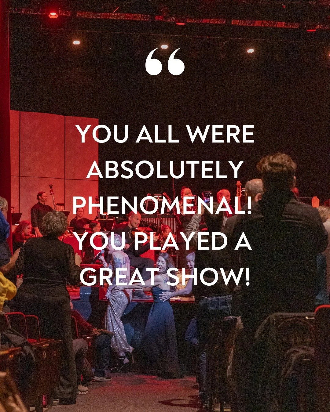 It&rsquo;s hard to wrap up a concert like the one we shared with @PinkMartini &mdash; the energy, the joy, the standing ovations. ✨

But here are just a few of the comments we heard and wanted to share. We&rsquo;re still smiling.

If you were there, 