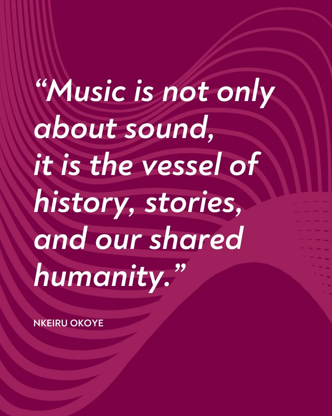 Let the music tell the story.