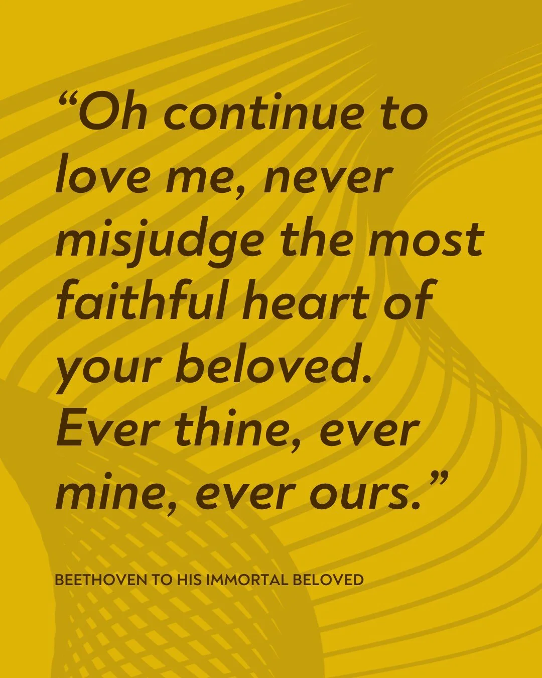 A timeless message of love and devotion &mdash; Beethoven&rsquo;s words continue to inspire over 200 years later. Experience the story behind the letter at our Season Finale, Immortal Beloved, April 18.

Learn more at https://www.wenatcheesymphony.co