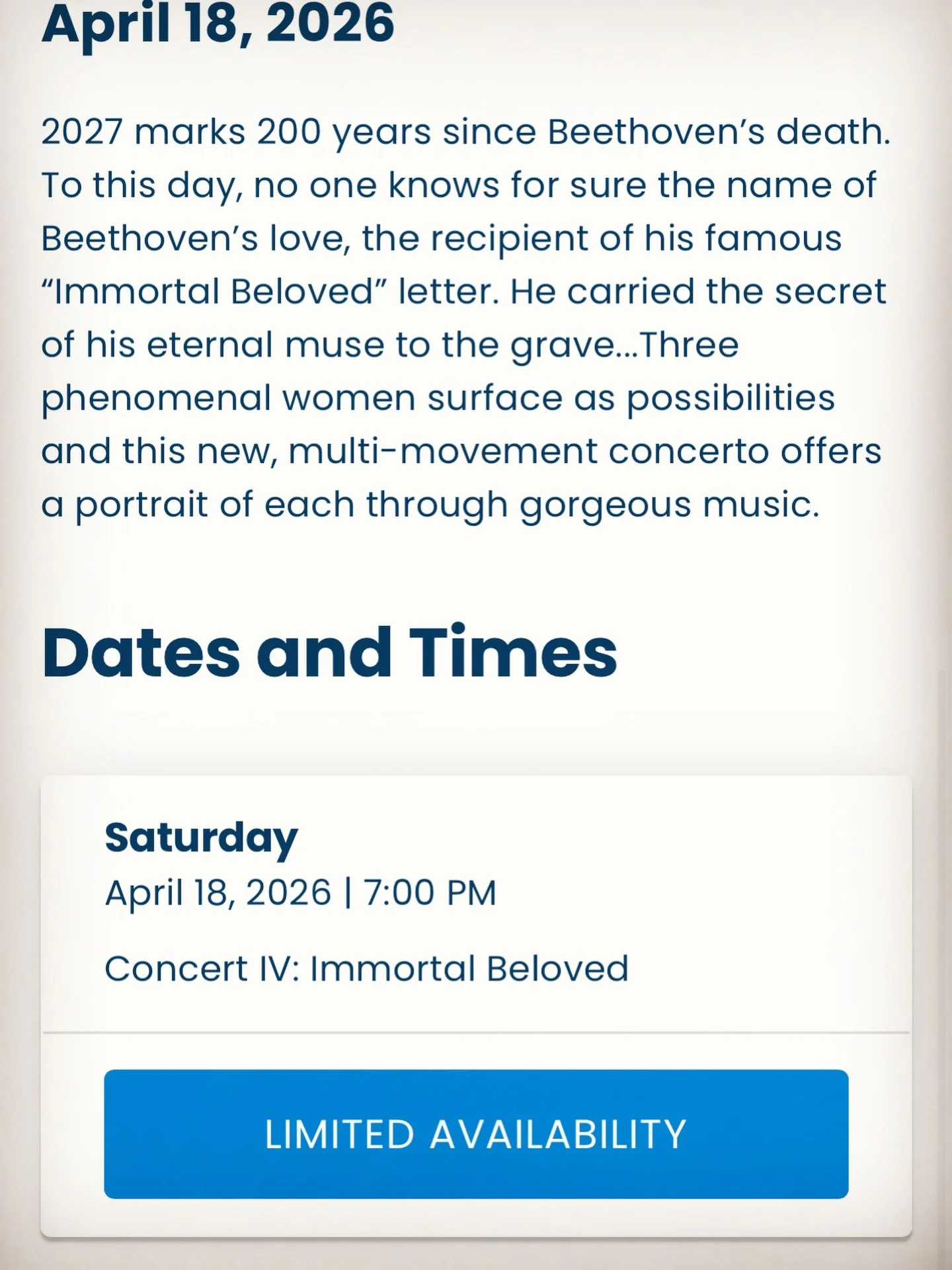 Tickets at limited availability!

Get yours now for tonight&rsquo;s show until they last:
https://numericapac.org/events/wenatchee-valley-symphony-orchestra-4/