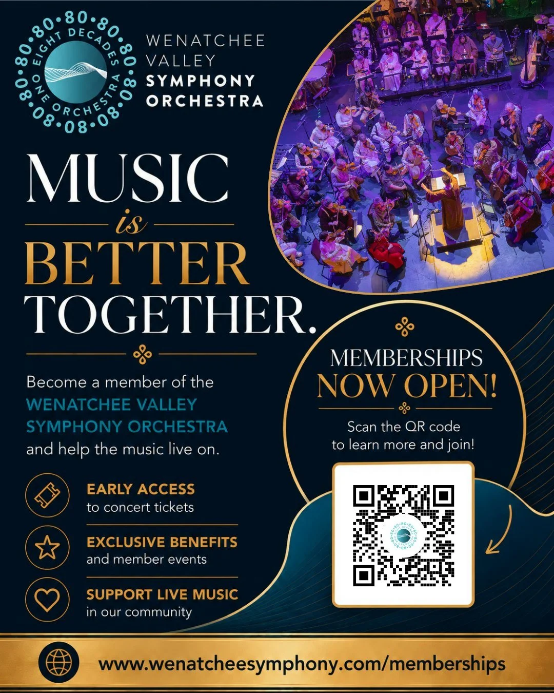 Supporting the symphony means investing in the music, experiences, and connections that bring our community together. 🎶

When you join the Wenatchee Valley Symphony Orchestra through our 𝐂𝐫𝐞𝐬𝐜𝐞𝐧𝐝𝐨 𝐂𝐚𝐦𝐩𝐚𝐢𝐠𝐧, you&rsquo;re helping ensu
