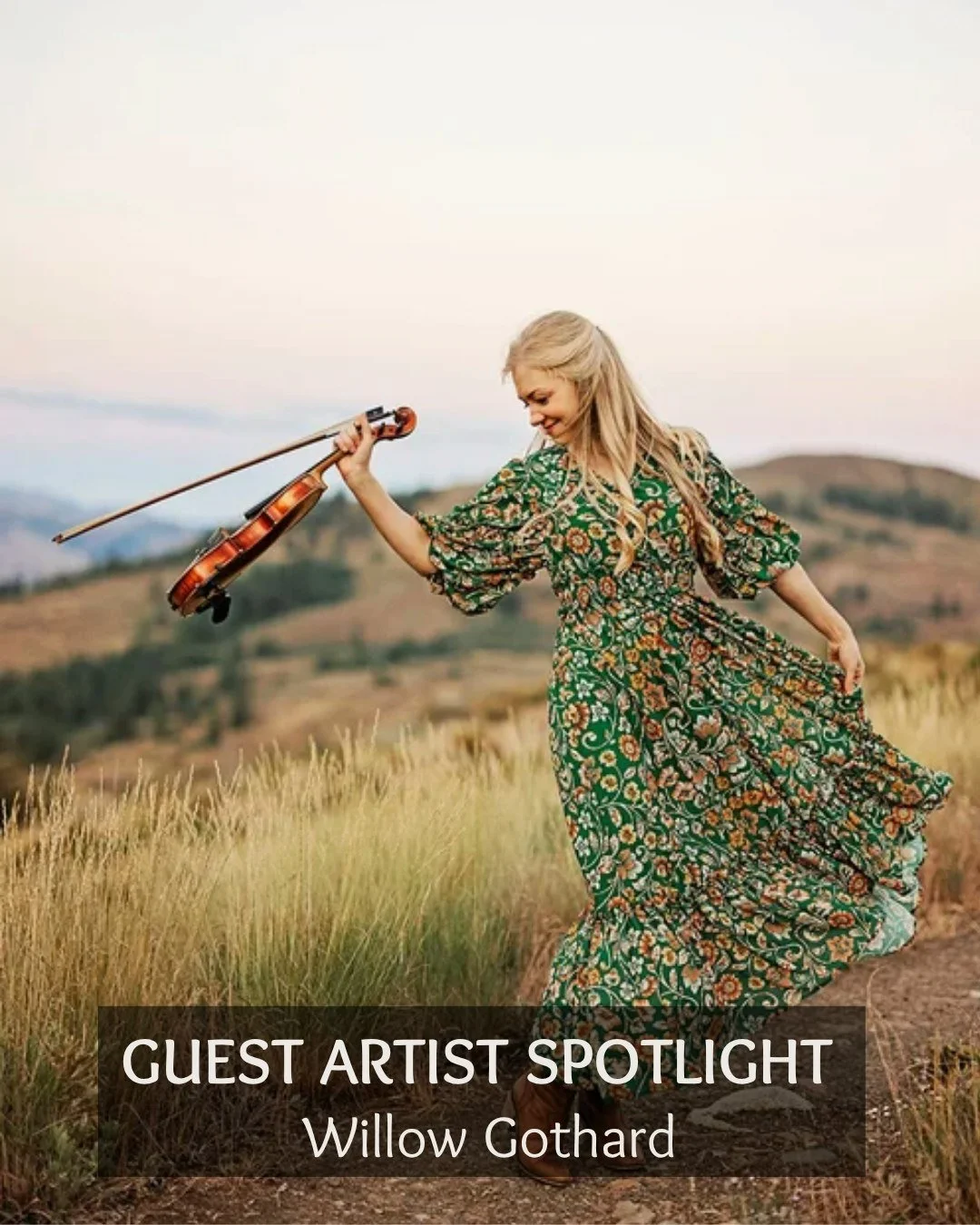 ✨ Guest Artist Spotlight ✨
From classical violin and world championship-level Irish step-dancing to fiddle tunes and Celtic melodies, Willow brings an impressive mix of talent and creativity to The Gothard Sisters.

Her musical journey began with cla