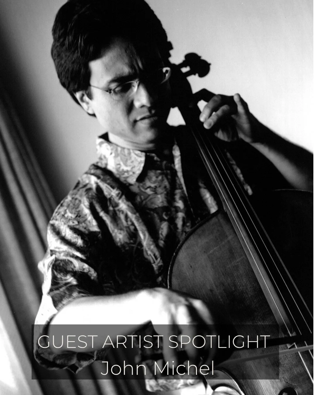 ✨ Guest Artist Spotlight: John Michel, Cello ✨
John Michel is celebrating his 35th year as Professor of Cello at Central Washington University, with a career spanning solo performance, chamber music and teaching.

He has performed extensively through