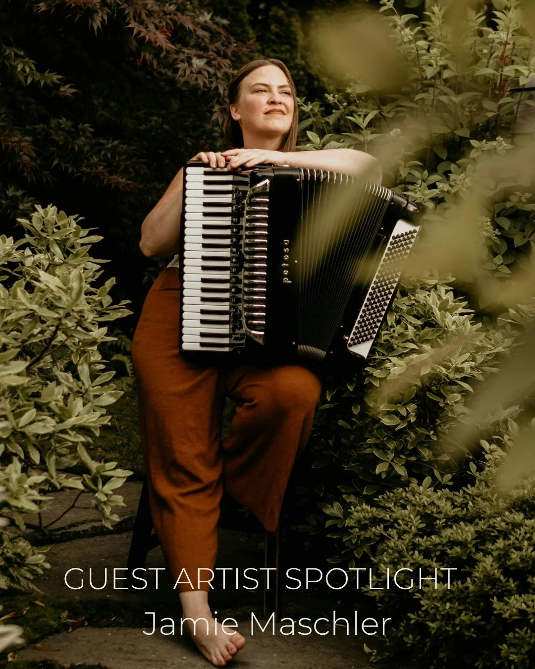 ✨ Guest Artist Spotlight: Jamie Maschler, Accordion ✨
Jamie Maschler is a Seattle-based accordionist, music director and educator whose work highlights the global versatility of the accordion. She has played the instrument since the age of four, and 
