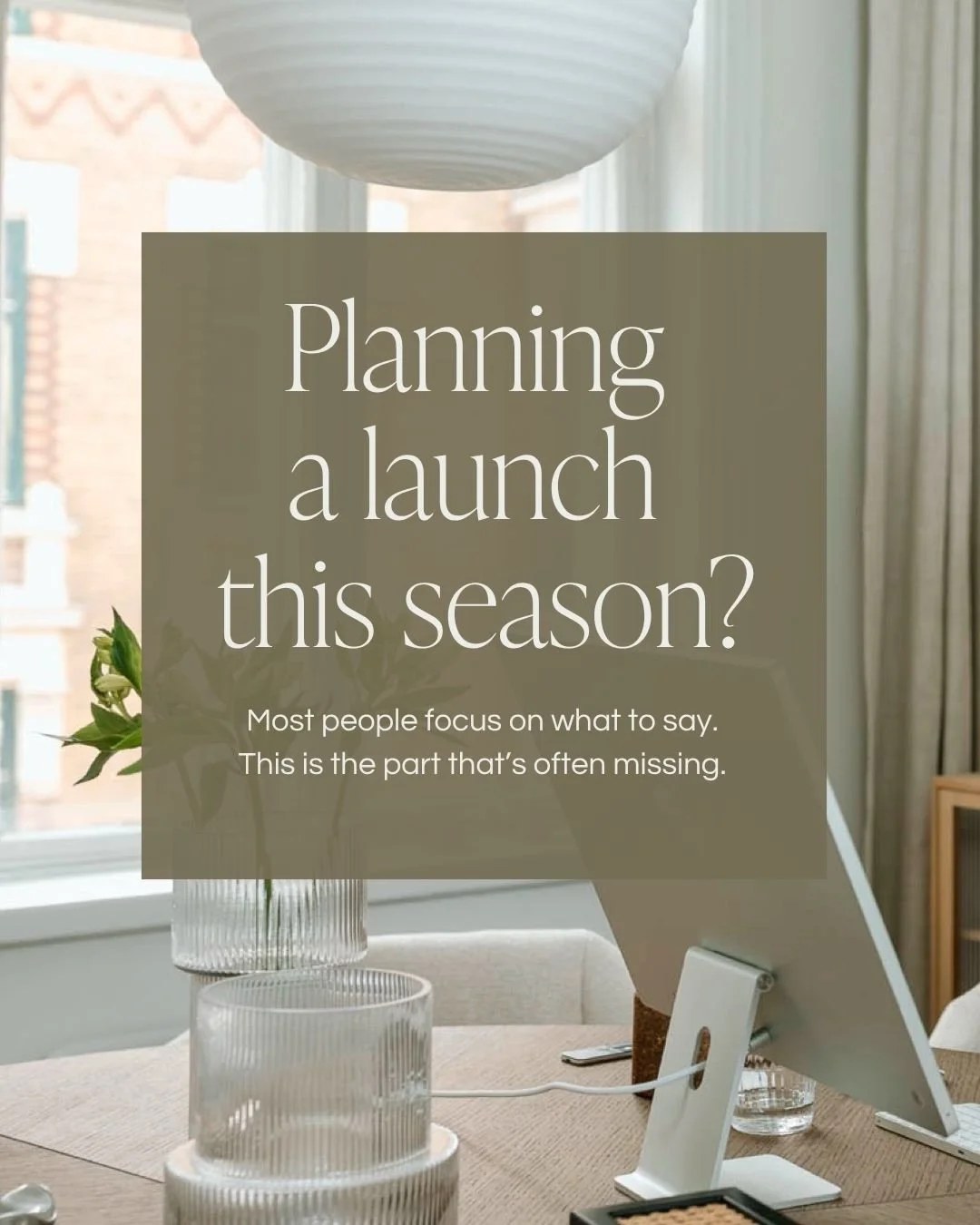 If you&rsquo;re preparing something new right now;
a launch, a new offer, a shift in your work&mdash;

there&rsquo;s often a lot of focus on what to say.

But what people see 
is usually decided much later.

And that&rsquo;s where things can feel sli