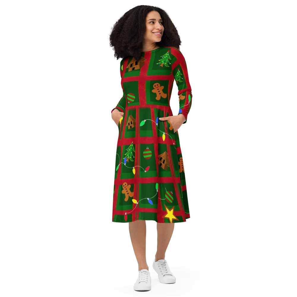 knee length dresses for ladies Cassidy Ruffle Midi Dress