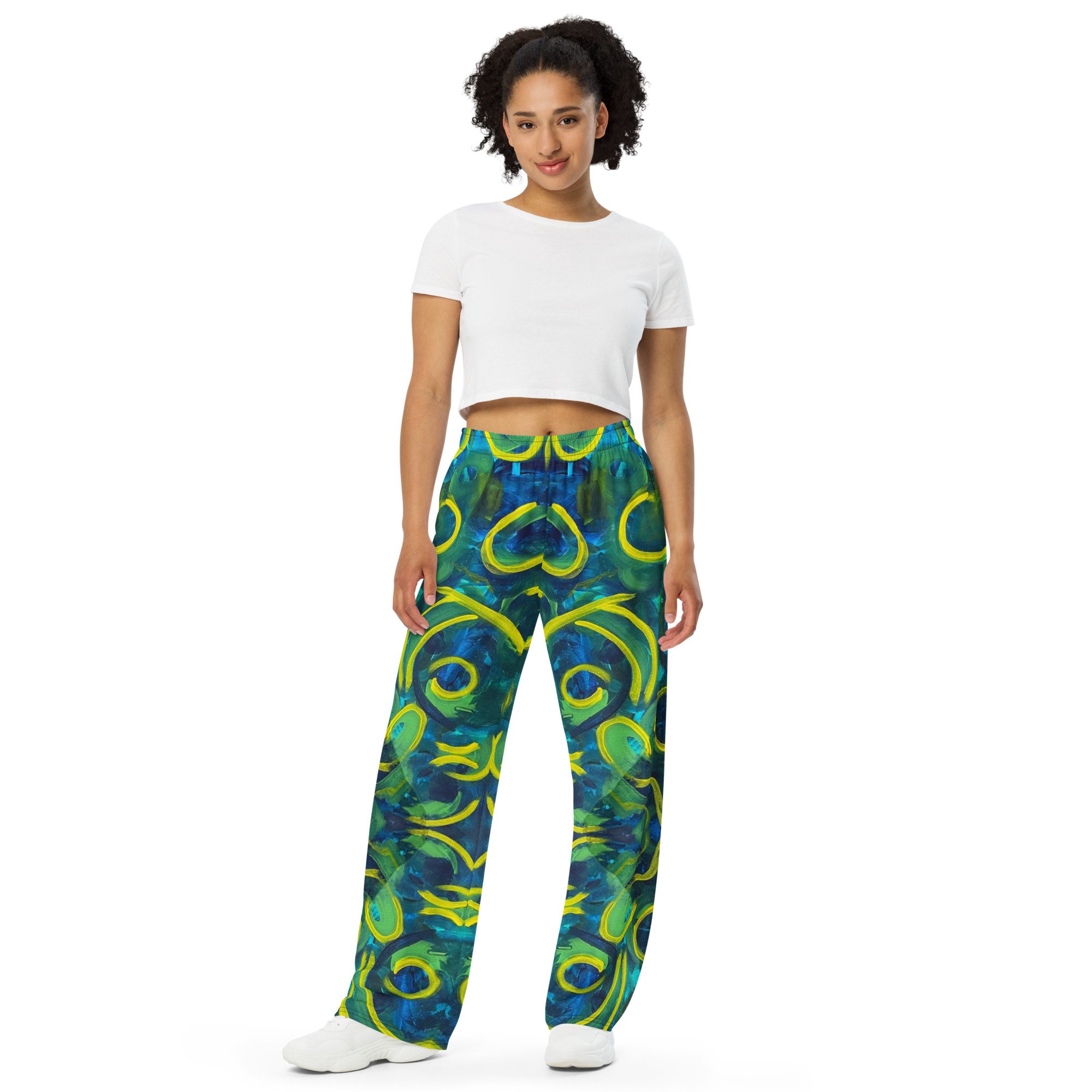 Cosmic Waves Unisex Wide-Leg Pants