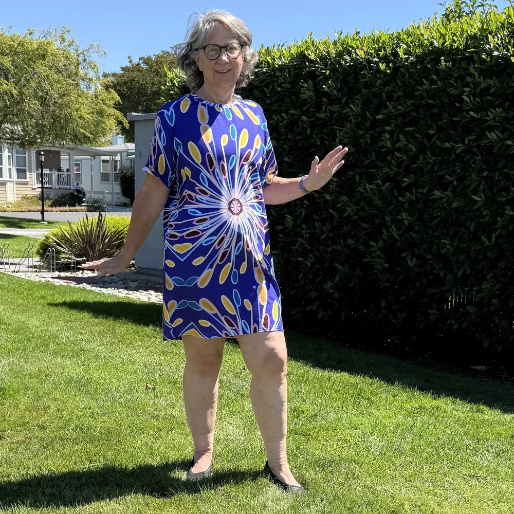 Planet Petals T-shirt Dress  Dancing Joy Designs