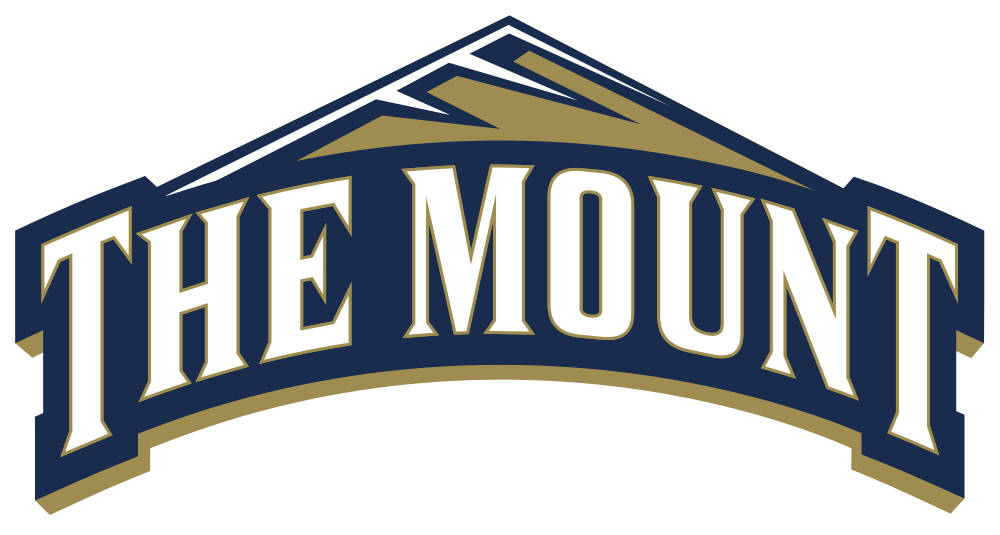 Logo for The Mount featuring a stylized mountain peak and bold text.