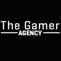 Logo for The Gamer Agency with white text on a black background