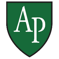 Green shield with white letters 'Ap' in the center