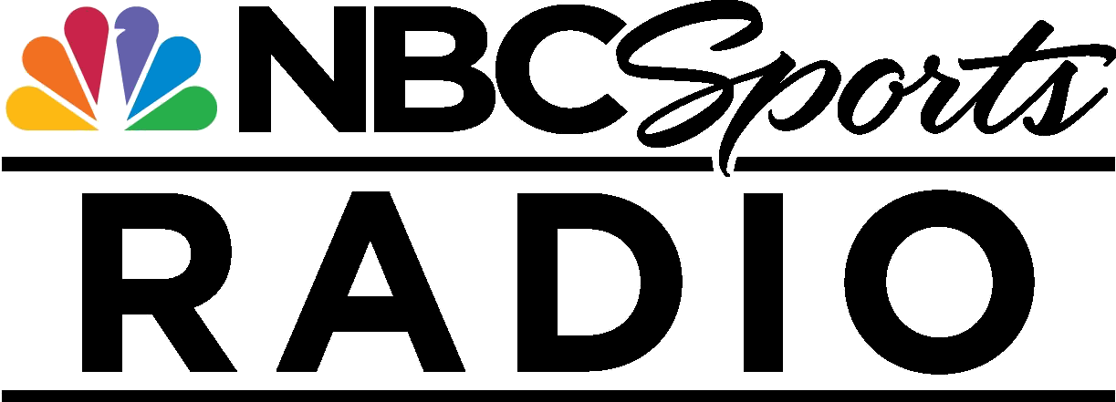 NBC News logo with the words "NBC NEWS RADIO" in black text.