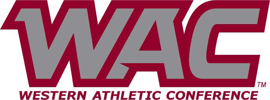 Logo of Western Athletic Conference with large stylized letters 'WAC' and underneath 'Western Athletic Conference' text.