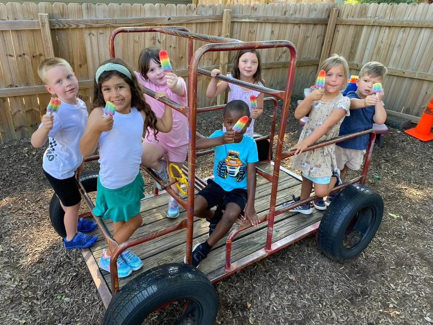 When it&rsquo;s this hot, popsicles at 10 am are always a good idea! 😉 #playingislearning