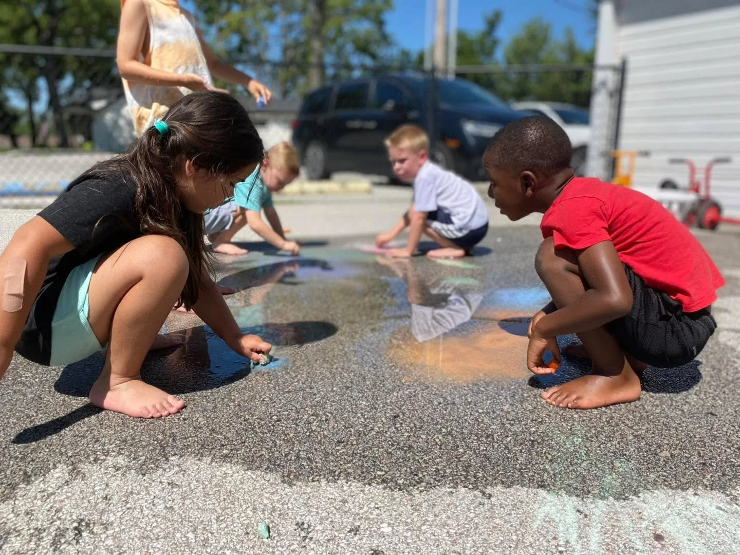 Water + Chalk = Messy Creative Fun! 😎