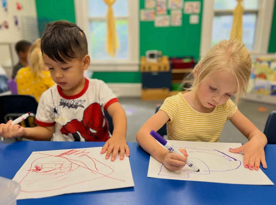 Monday is for markers. We are learning how to use a new school supply each day!